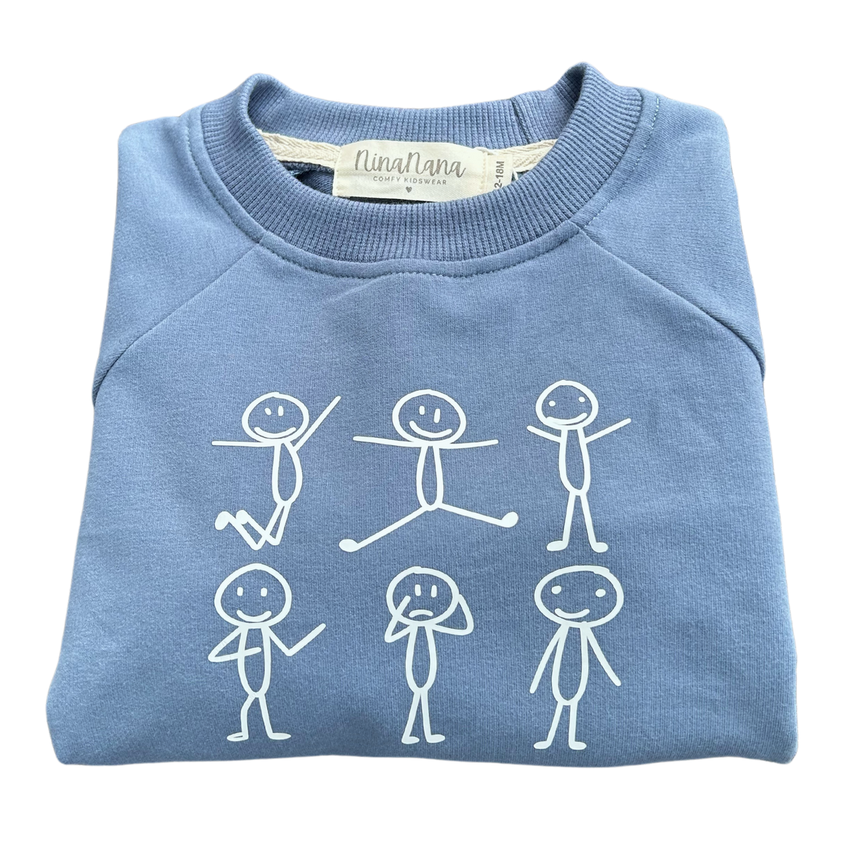 STICK FIGURES SWEATSHIRT - BLUE