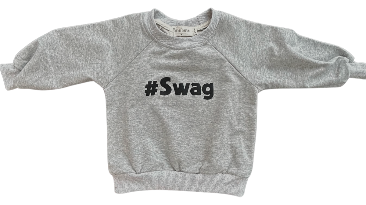 SWAG SWEATSHIRT - HEATHER GREY