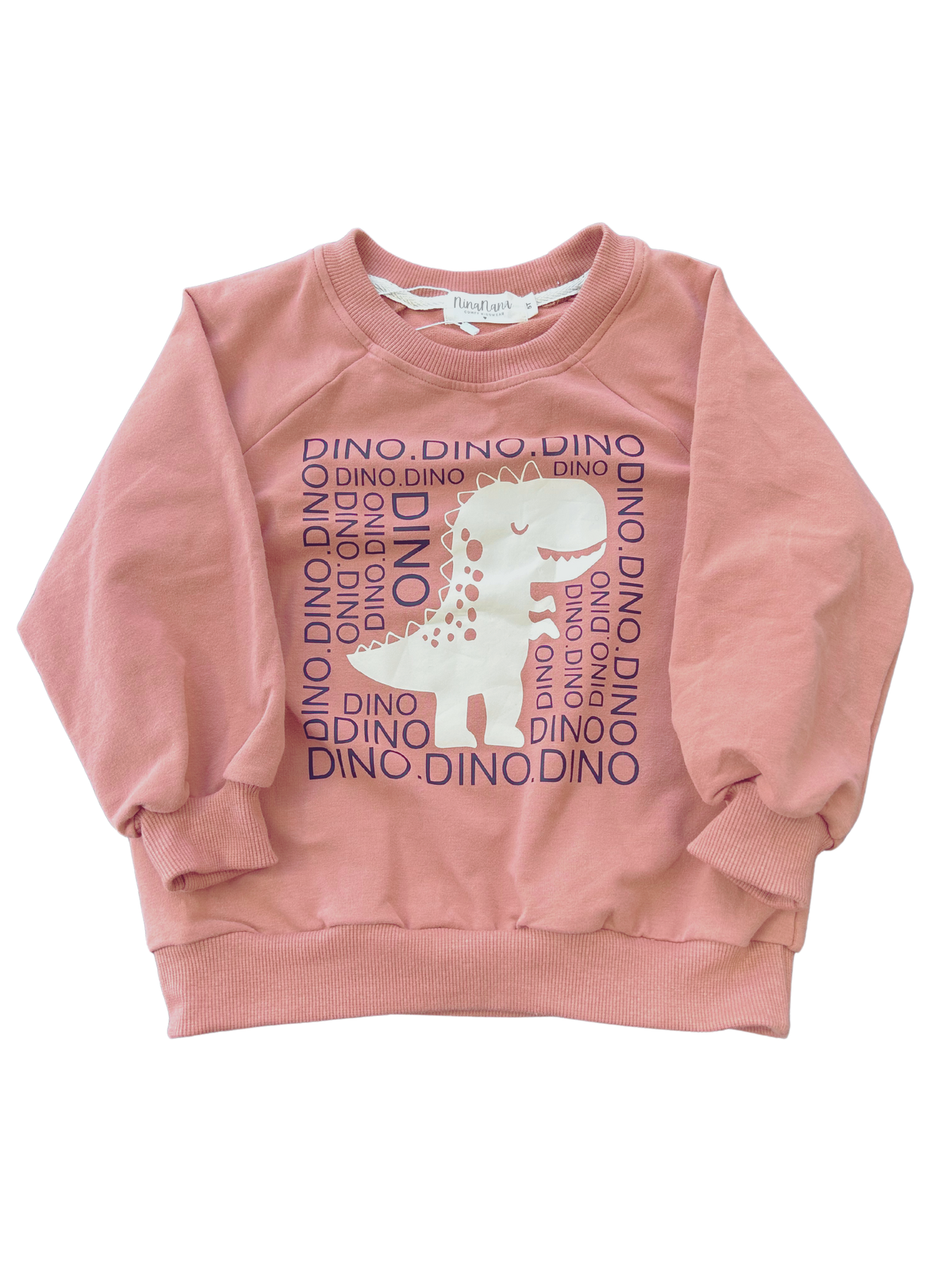 Dino Sweatshirt - Coral