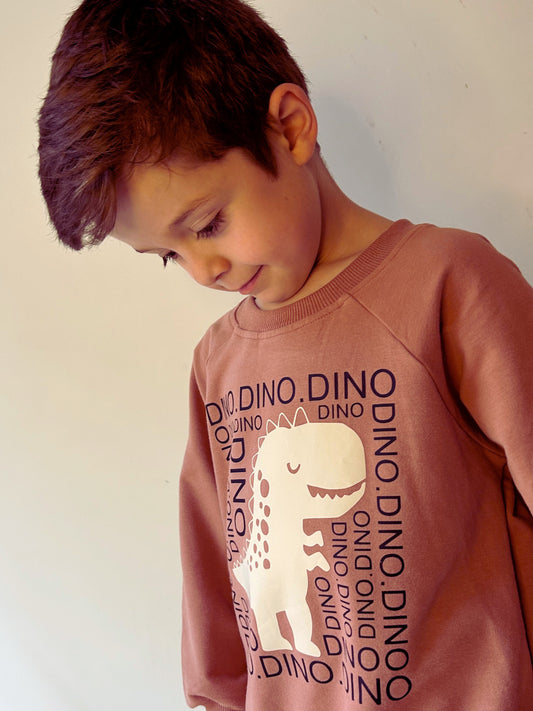 Dino Sweatshirt - Coral