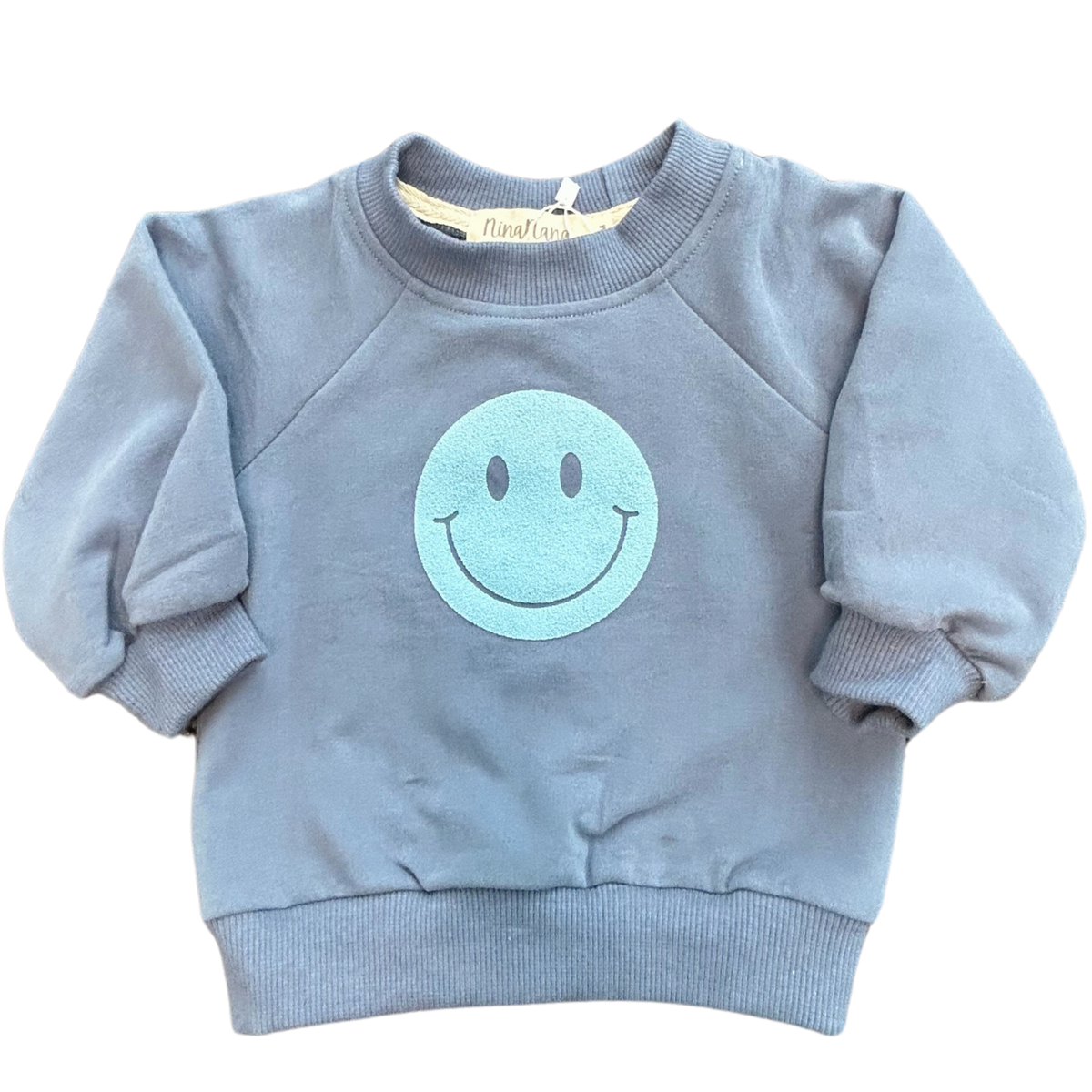 SMILEY SWEATSHIRT - BLUE