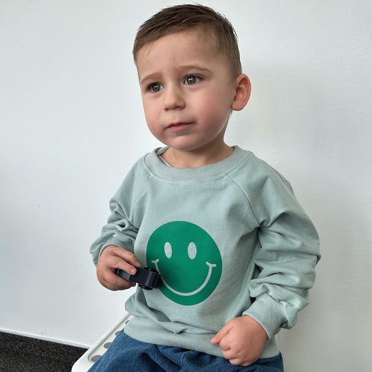 SMILEY SWEATSHIRT - GREEN