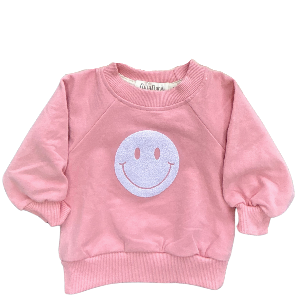 SMILEY SWEATSHIRT - PINK