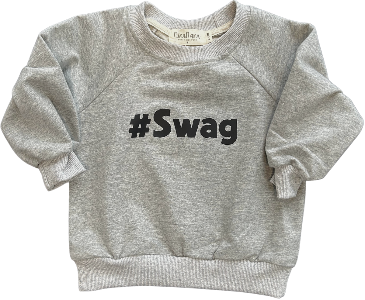 SWAG SWEATSHIRT - HEATHER GREY