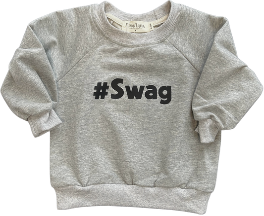 SWAG SWEATSHIRT - HEATHER GREY